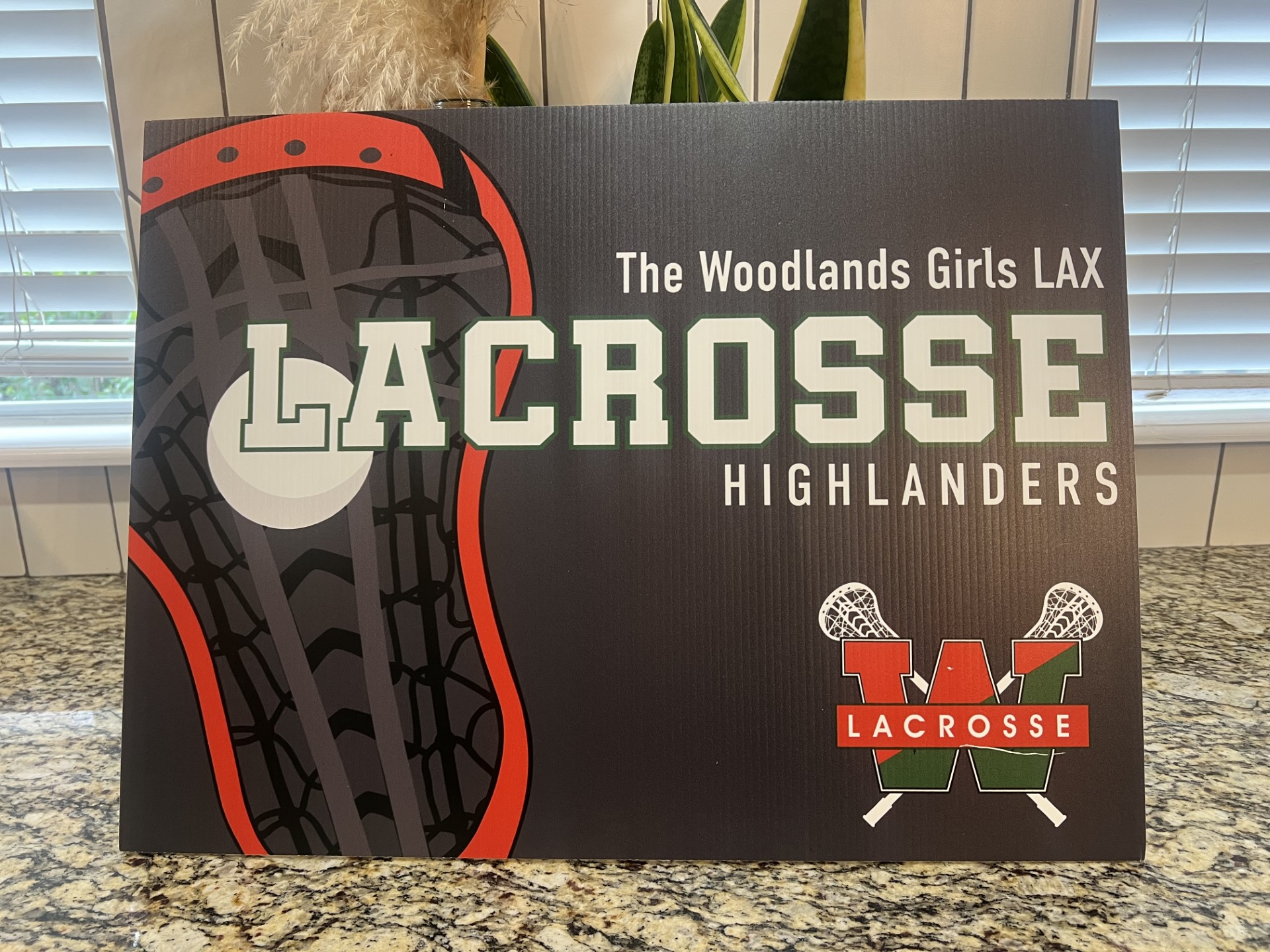 Woodlands Youth Girls Lacrosse - Yard Sign